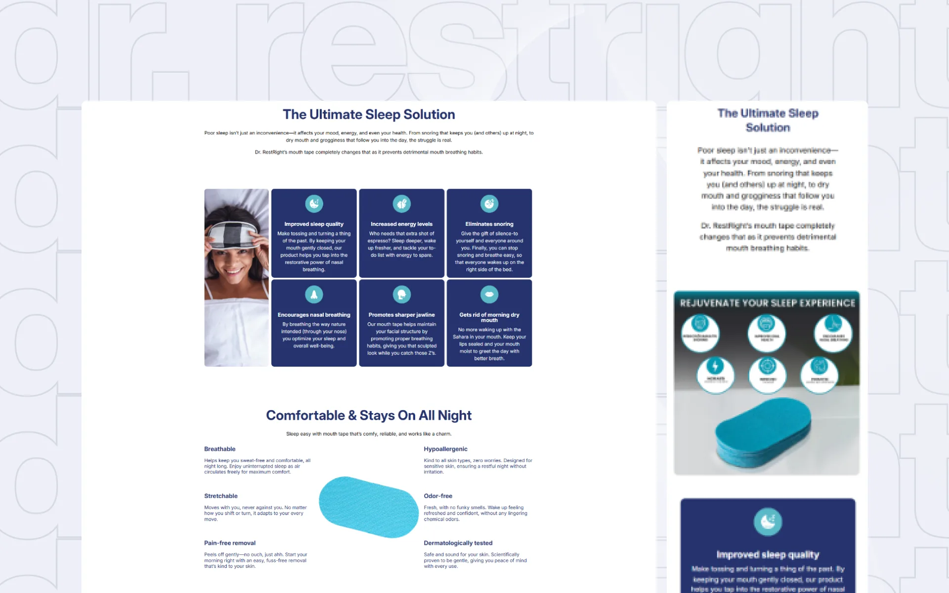 Dr. RestRight ecommerce experience detail 1