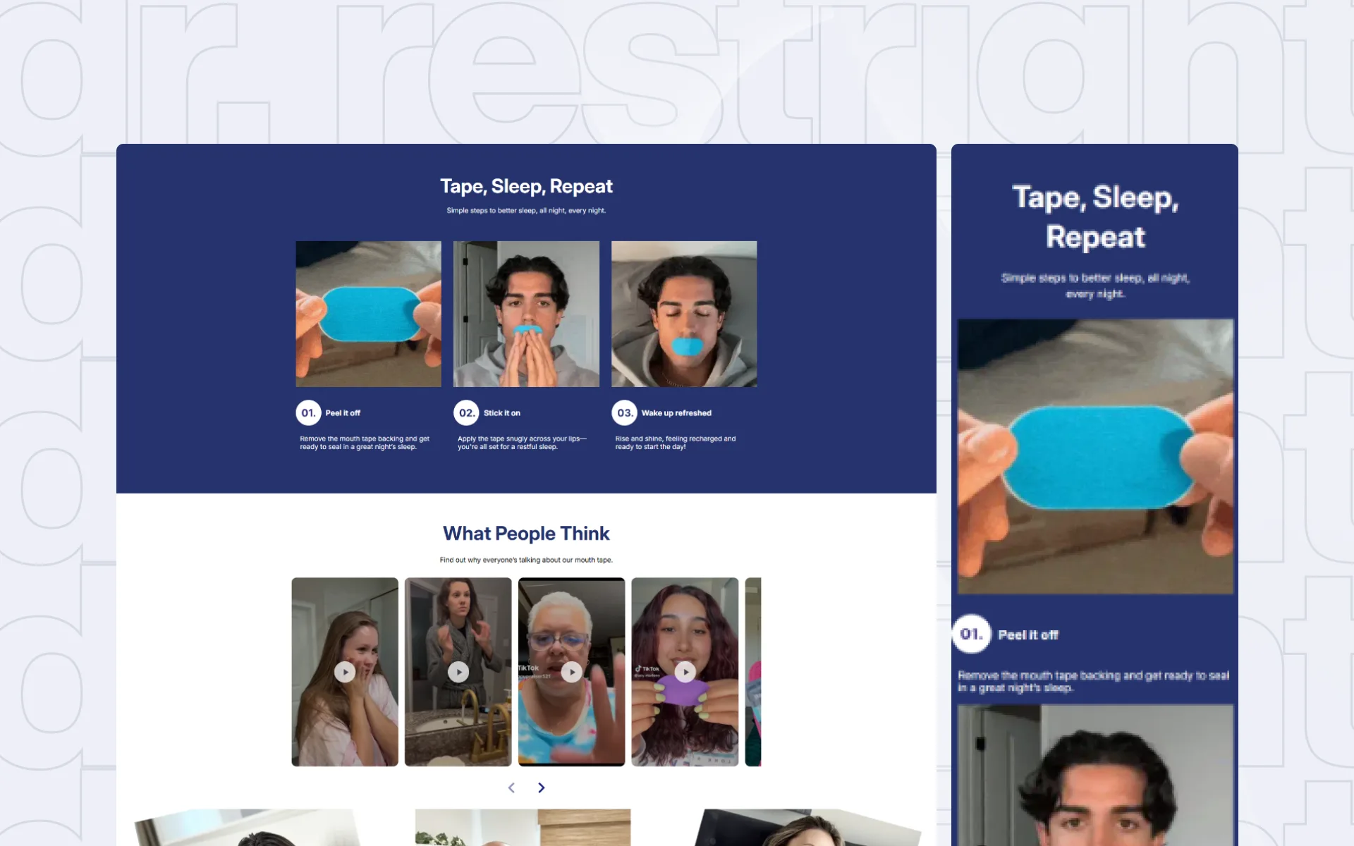 Dr. RestRight ecommerce experience detail 2