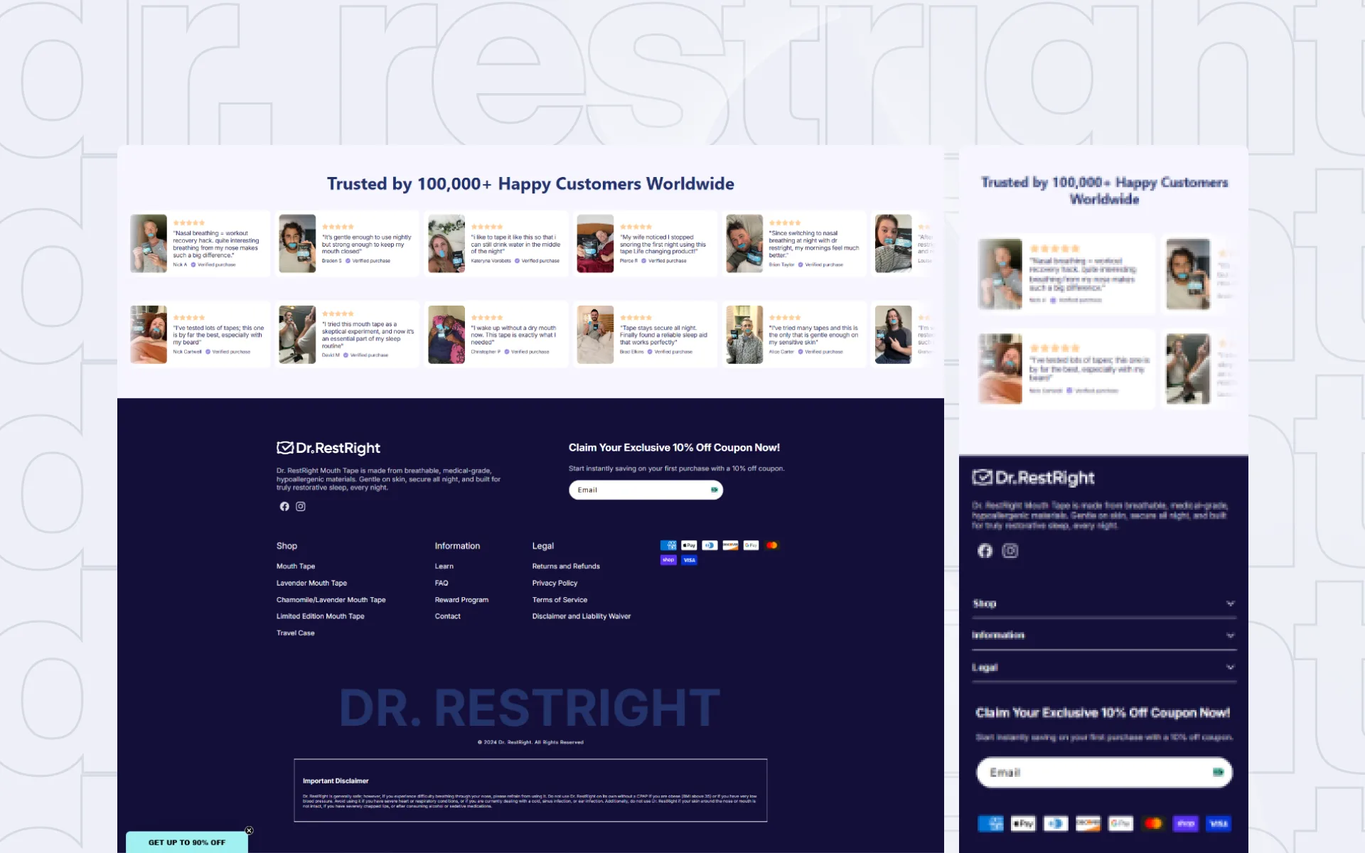 Dr. RestRight ecommerce experience detail 3