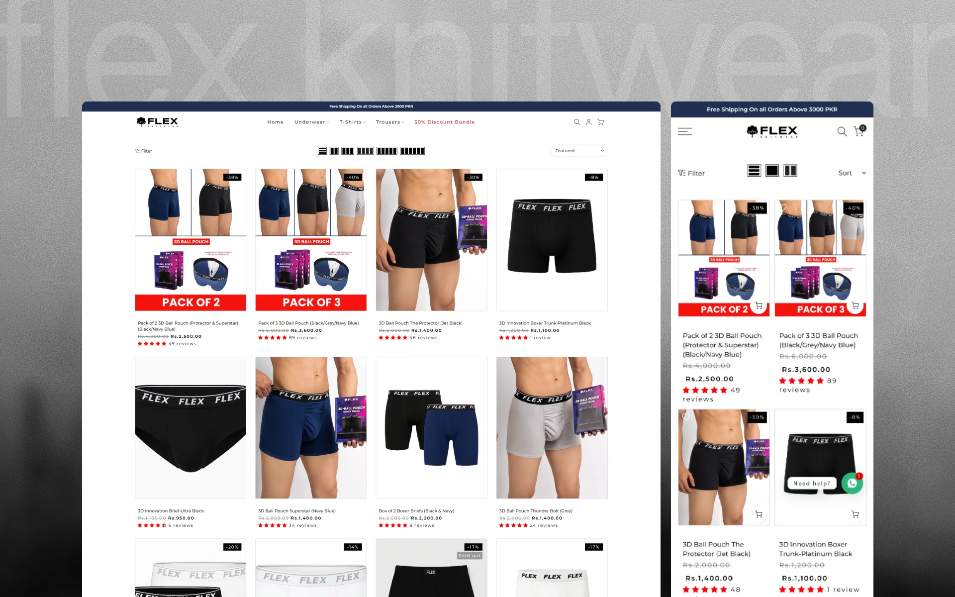 Flex ecommerce experience detail 1