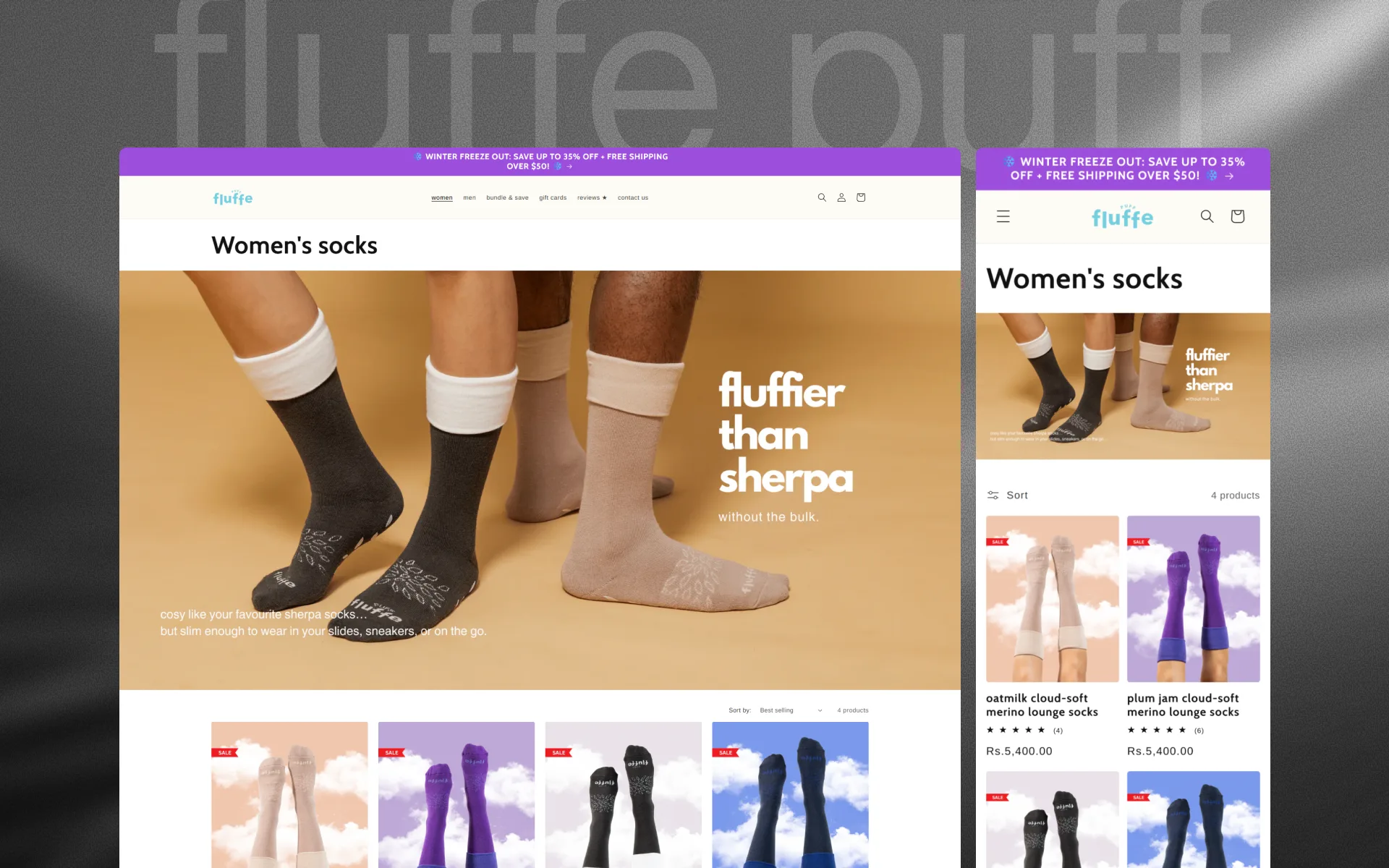 Fluffe Puff ecommerce experience detail 2