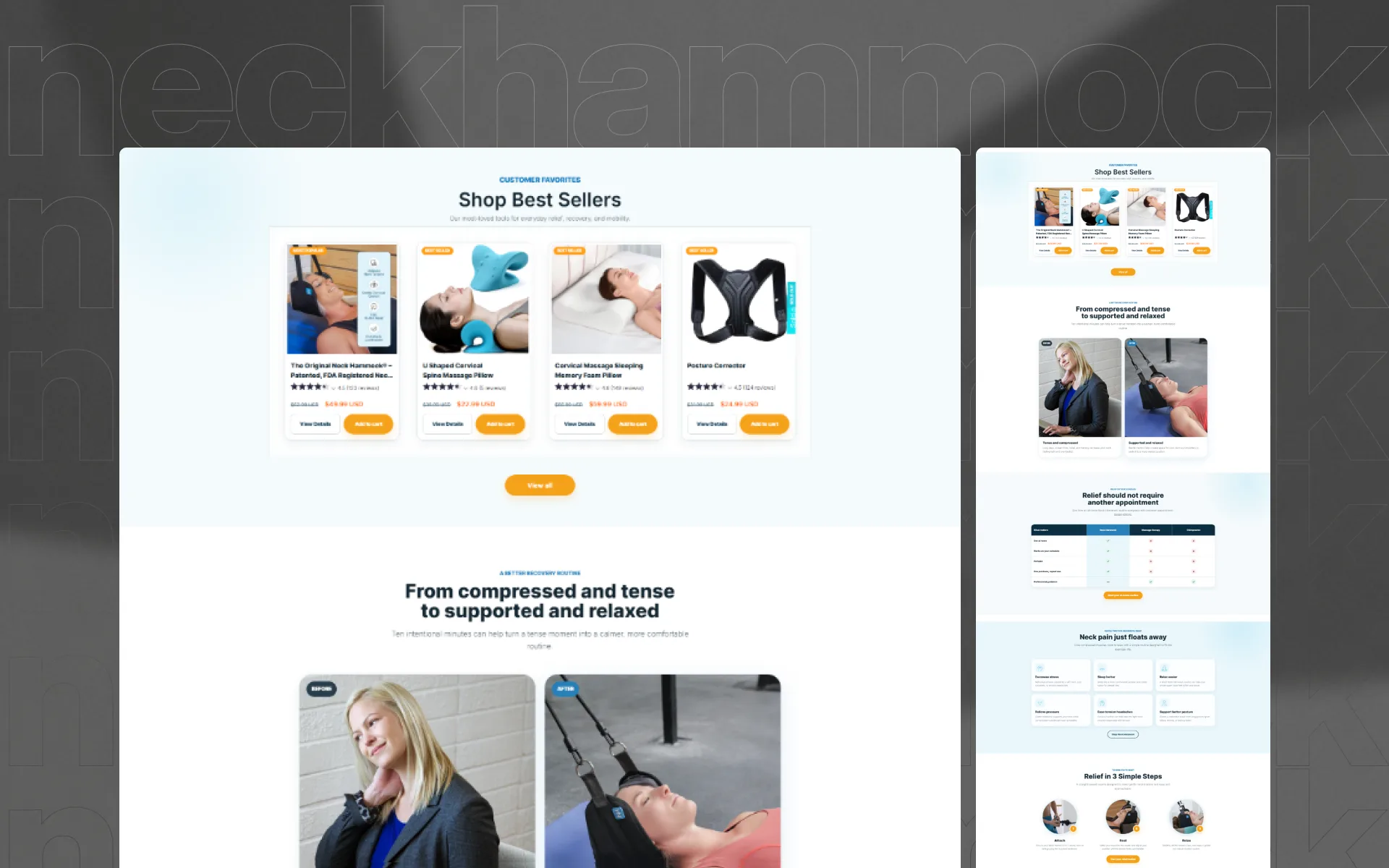 Neck Hammock ecommerce experience detail 1
