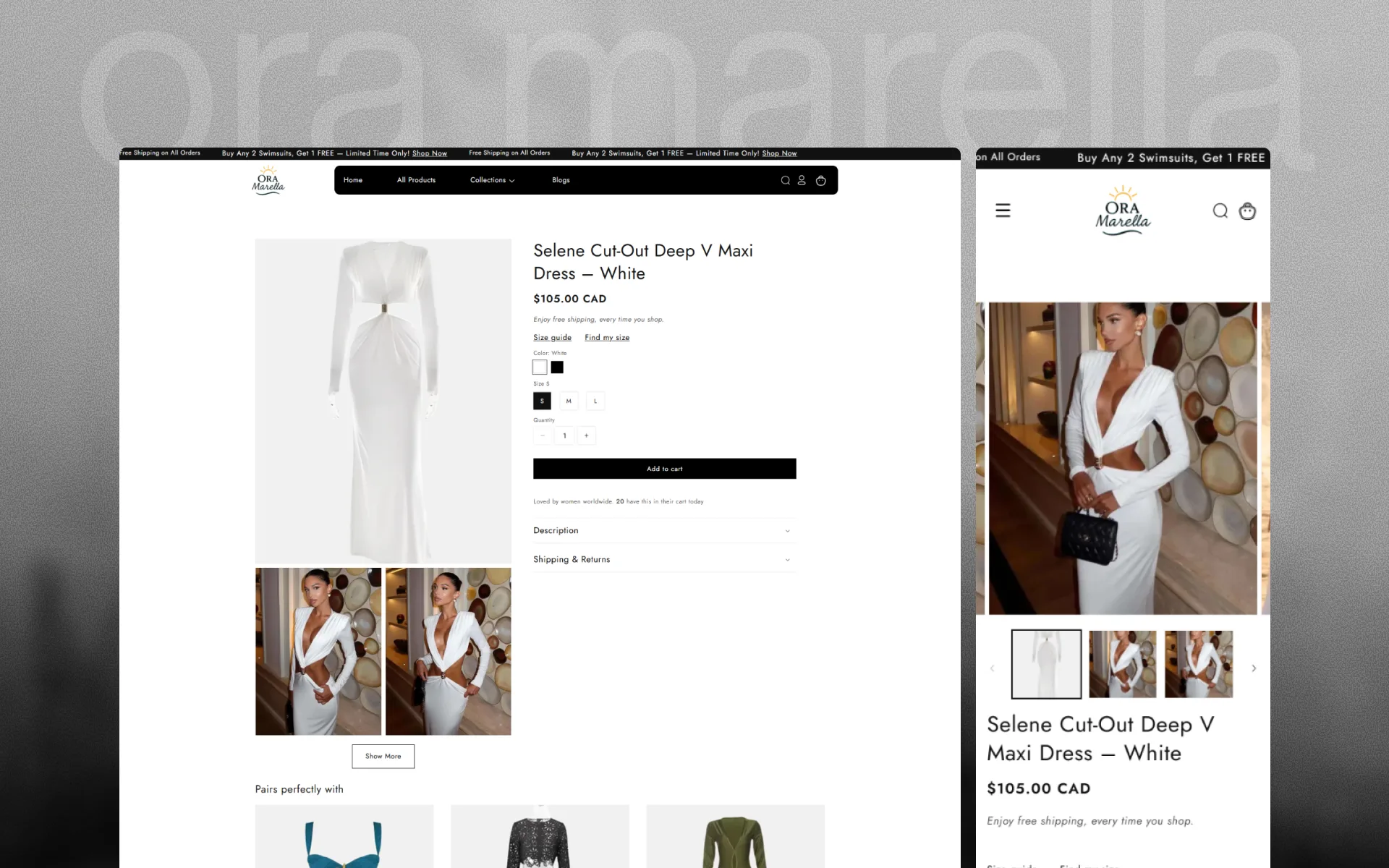 Ora Marella ecommerce experience detail 3