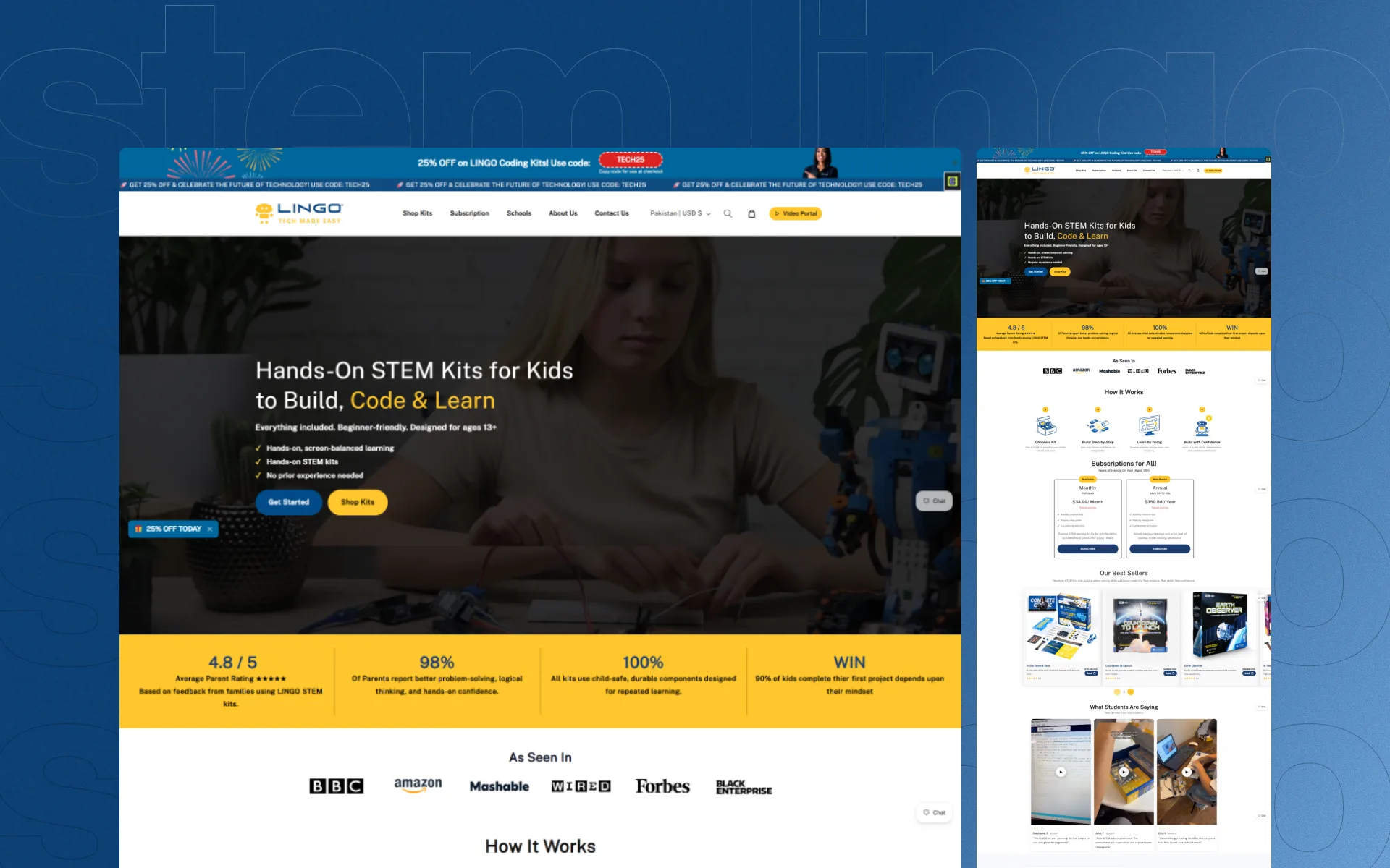 STEMLINGO solution experience