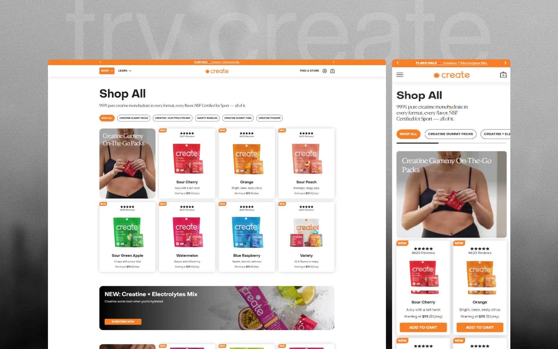 Try Create ecommerce experience detail 3