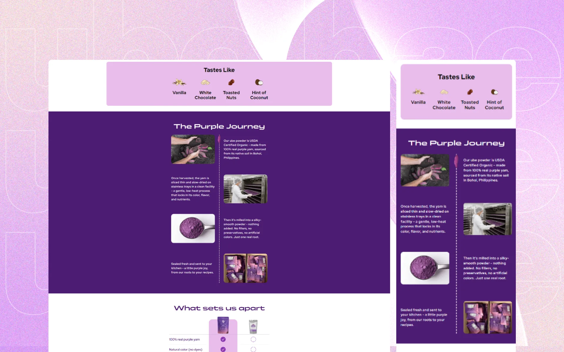 Ube Bae ecommerce experience detail 3