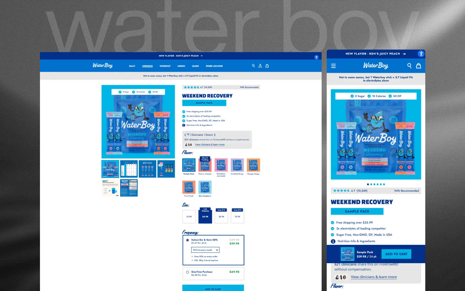 Water Boy ecommerce experience detail 2