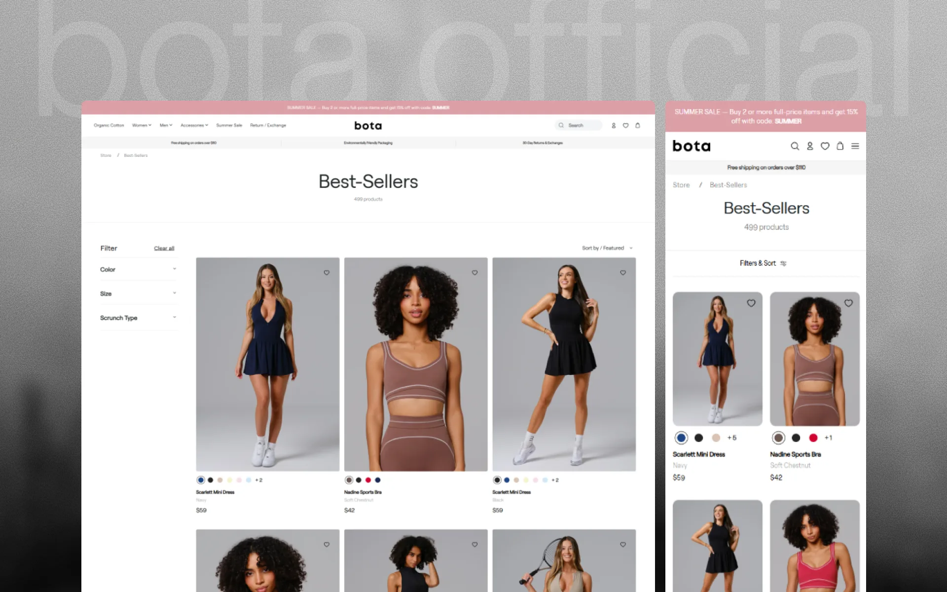 Bota Official ecommerce experience detail 2